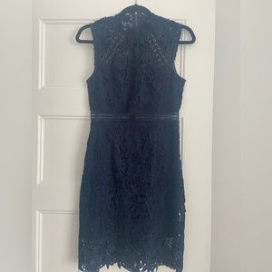 navy lace dress